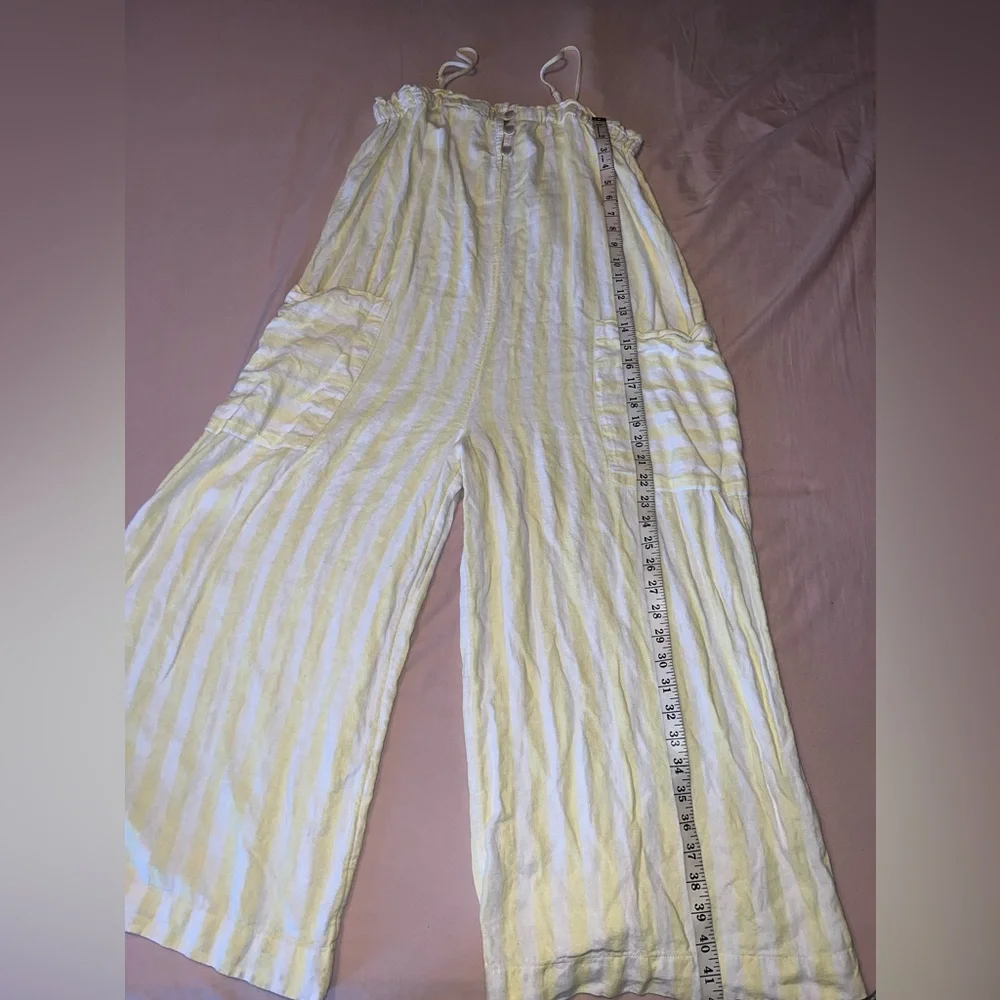 Stoney Clover Lane x Target Yellow & White Striped Jumpsuit Size S
